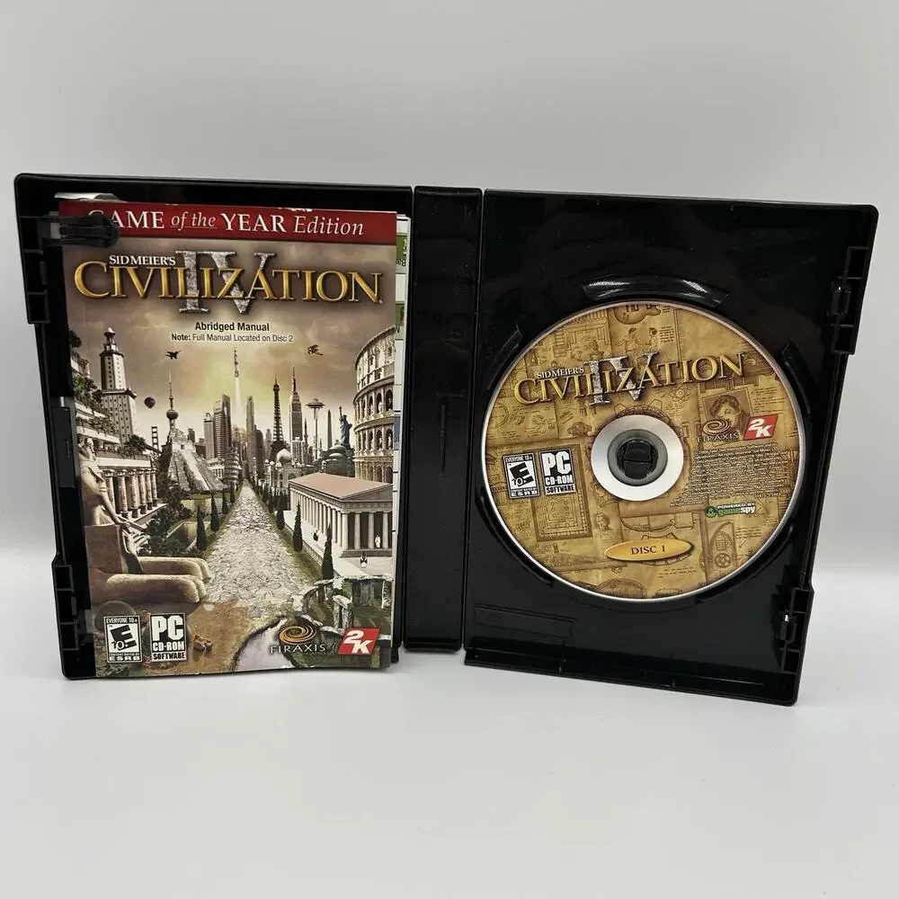 Sid Meier's Civilization 4 Game of the Year Edition PC Game 2006 (Complete, CIB)